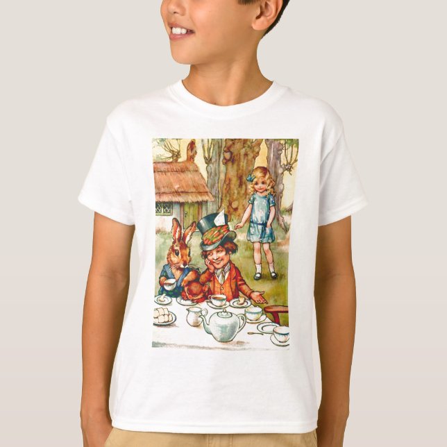 Der Tee-Party des wütenden Hutmachers - Alice im T-Shirt (Vorderseite)