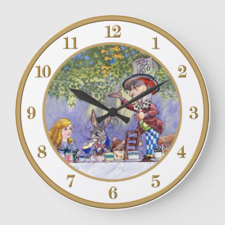 Der Tee-Party des wütenden Hutmachers von der Große Wanduhr