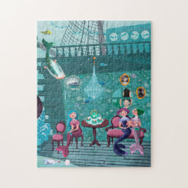 Der Tee-Partyillustration der Meerjungfrauen