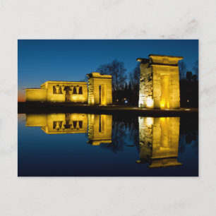 Der Tempel der Debod in Madrid Spanien Postkarte
