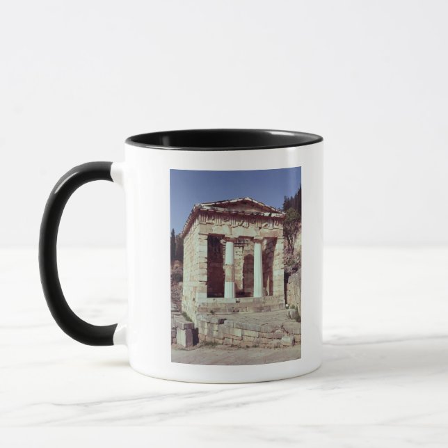 Der Tempel der Schätze der Athenians Tasse (Links)