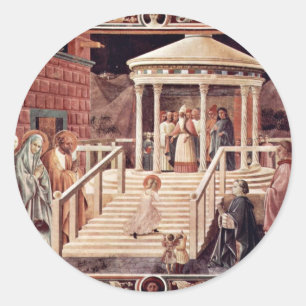 Der Tempel, Mary durch Uccello Paolo (beste Runder Aufkleber