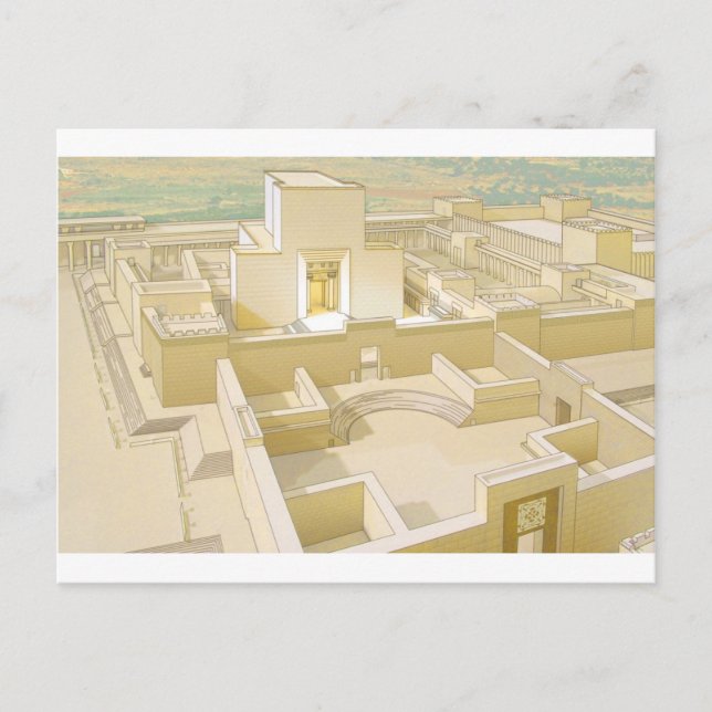 Der Tempel von Jerusalem Postkarte (Vorderseite)