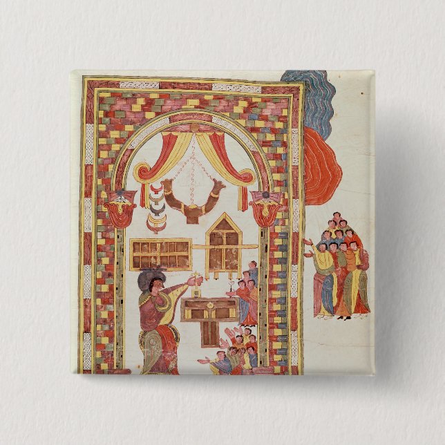 Der Tempel von Jerusalem von der "Bibel Button (Vorderseite)
