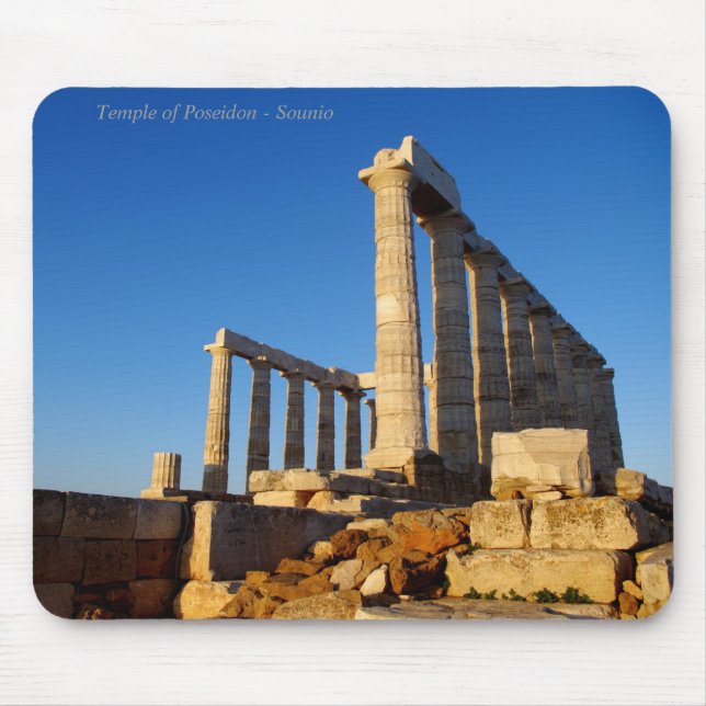 Der Tempel von Poseidon in Sounio Mousepad (Vorne)