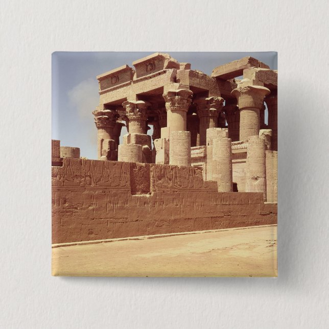 Der Tempel von Sobek und von Haroeris Button (Vorderseite)