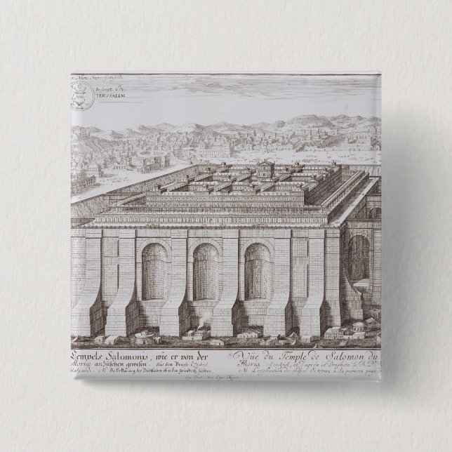 Der Tempel von Solomon, Jerusalem, von 'Entwurf Button (Vorderseite)