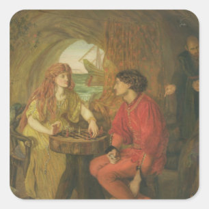 Der Tempest Quadratischer Aufkleber