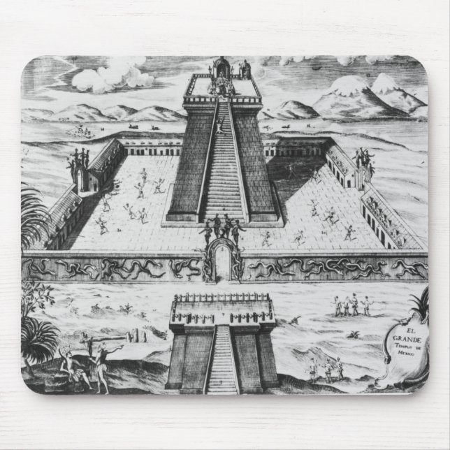 Der Templo Bürgermeister bei Tenochtitlan Mousepad (Vorne)