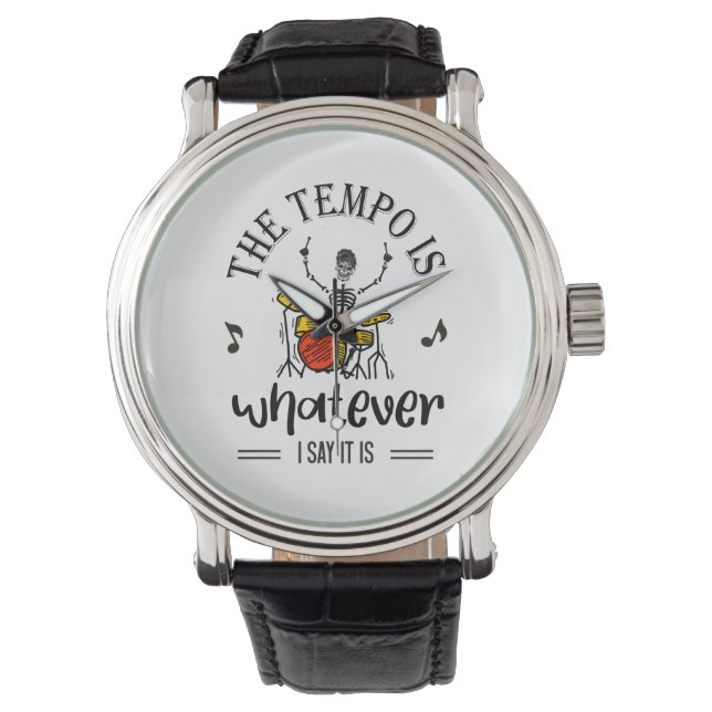 Der Tempo ist, was ich auch immer behaupte Armbanduhr (Vorderseite)