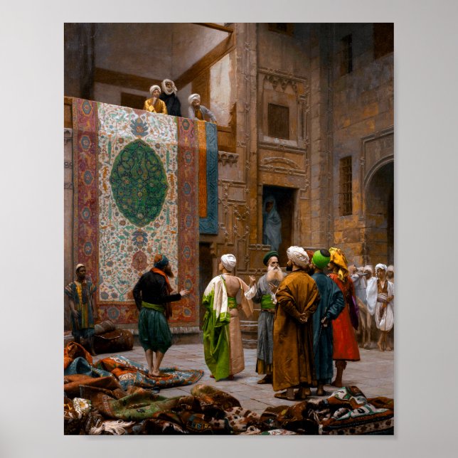 Der Teppichhändler | Jean-Léon Gérôme | Poster (Vorne)