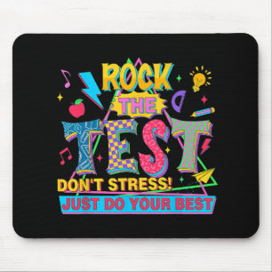Der Test macht nicht nur Stress, sondern macht auc Mousepad
