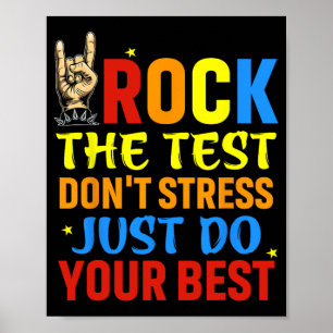Der Test macht nicht nur Stress, sondern macht auc Poster