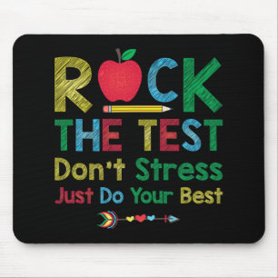 Der Test nicht Stress nur am besten lustige Lehrer Mousepad