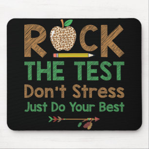 Der Test nicht Stress nur am besten lustige Lehrer Mousepad