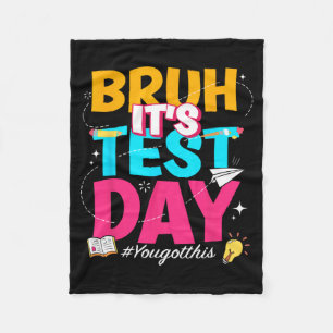Der Testtag, an dem Sie diesen Staat-Test Got habe Fleecedecke