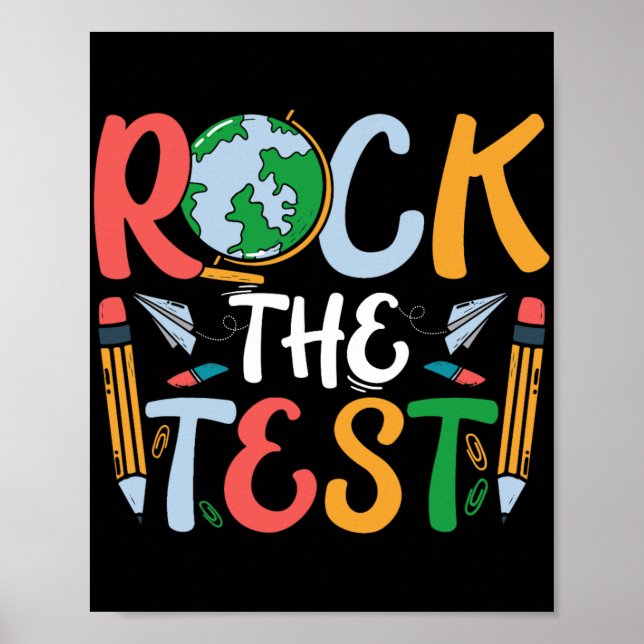 Der Testtag des Testlehrers: Funny Teache Poster (Vorne)