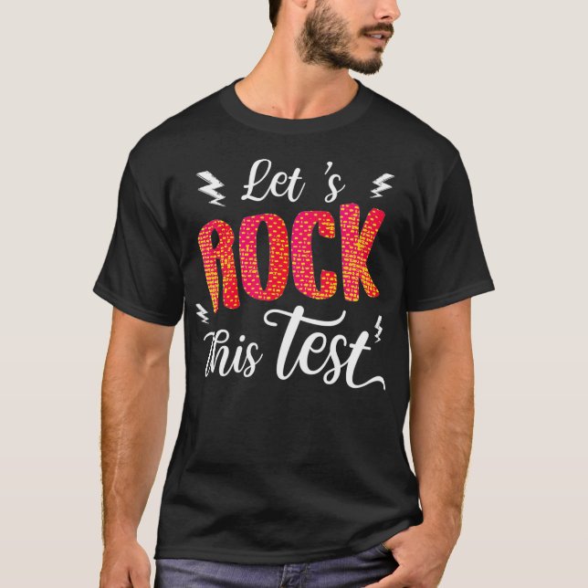 Der Testtag ist der Testlehrer-Testtag.  T-Shirt (Vorderseite)
