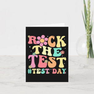 Der Testtag Retro Motivierend Teacher St. Karte