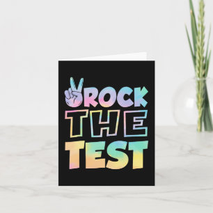 Der Testtag Retro Motivierend Teacher St. Karte