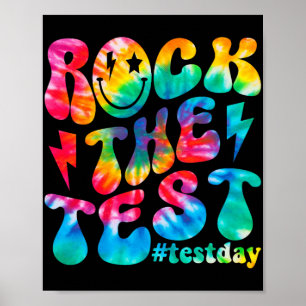 Der Testtag Retro Motivierend Teacher St. Poster