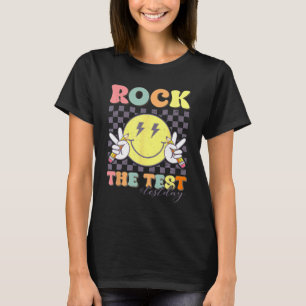 Der Testtag Retro Motivierend Teacher St. T-Shirt