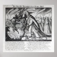 Der Teufel führt den Papst in Chains, 1680