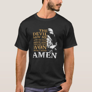 Der Teufel sah mich mit meinem Kopf herunter und d T-Shirt