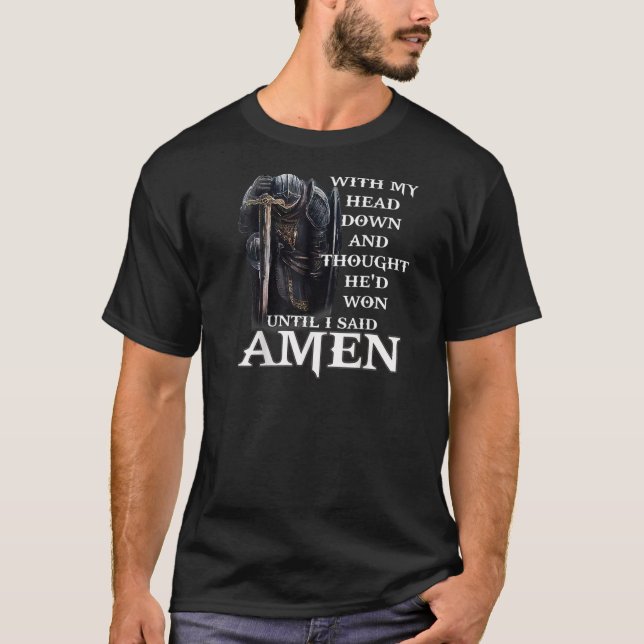 Der Teufel sah mich mit meinem Kopf herunter und d T-Shirt (Vorderseite)