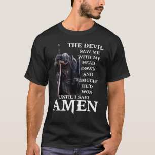 Der Teufel sah mich mit meinem Kopf herunter und d T-Shirt