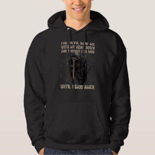 Der Teufel sah mich mit meinem Kopf nieder und dac Hoodie