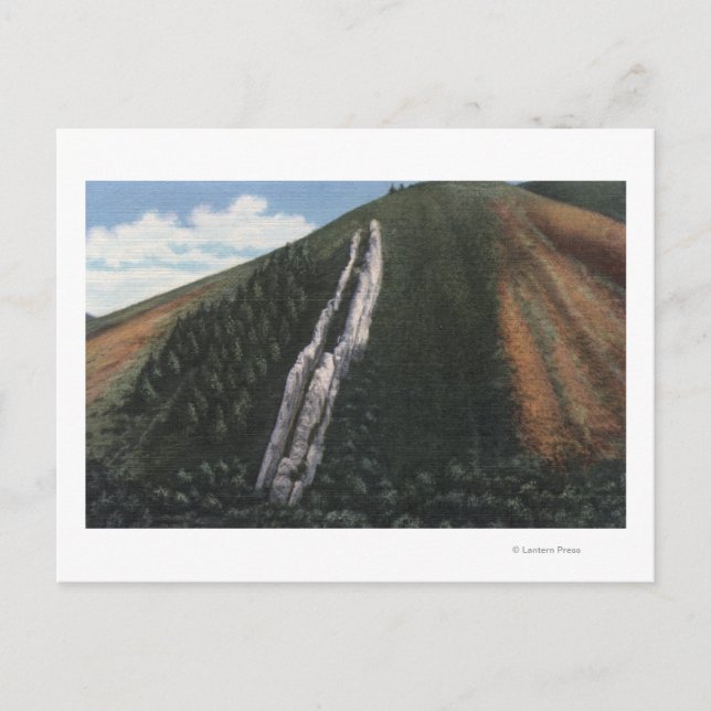 Der Teufel steckt in der Nähe der Utah-Wyoming-Gre Postkarte (Vorderseite)