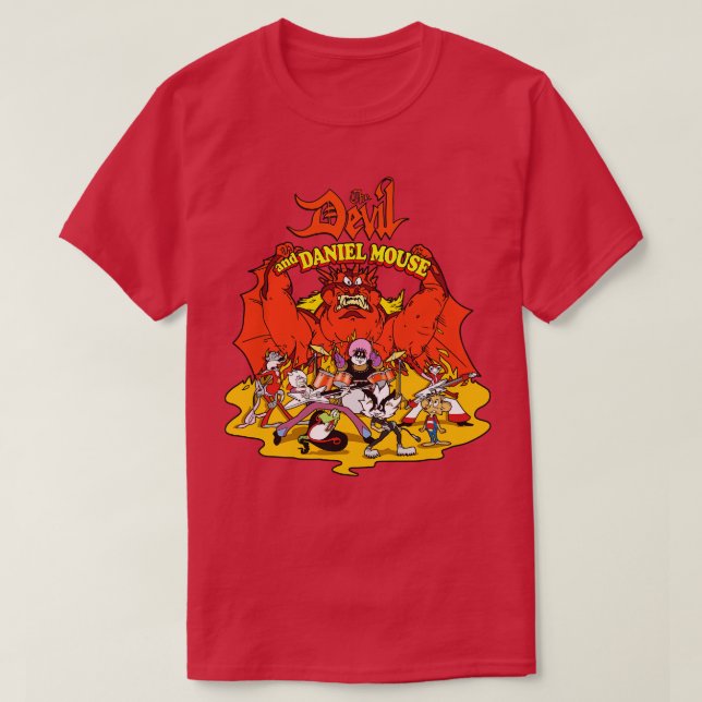 Der Teufel und Daniel Mouse T-Shirt (Design vorne)