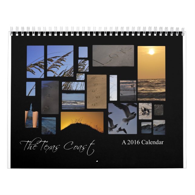 Der Texas-Küsten-Strand-Kalender, ein Kalender (Titelbild)