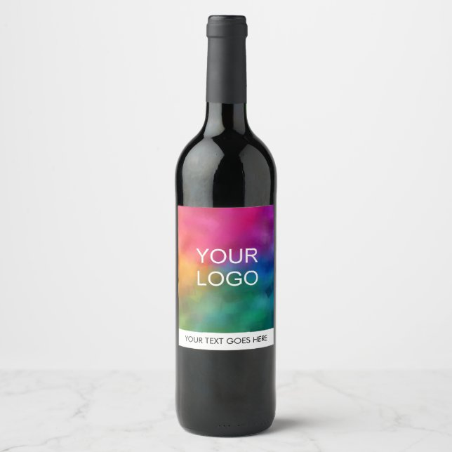 Der Text für das Logo eines Unternehmens ist hier  Weinetikett (Vorderseite)