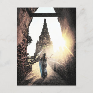 Der Thai-Tempel 1003 Postkarte