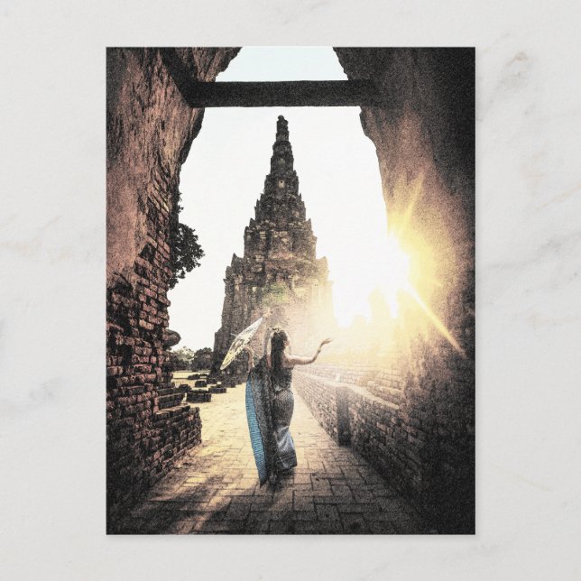 Der Thai-Tempel 1003 Postkarte (Vorderseite)