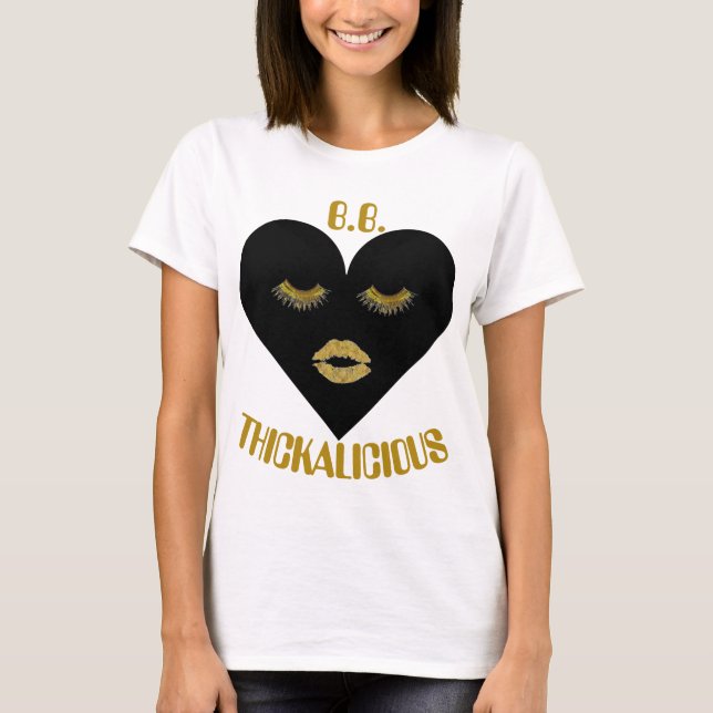 Der Thickalicious der Frauen T-Shirt (Vorderseite)