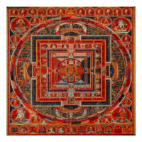 Der tibetische Buddhismus Mandala der Formen Manju