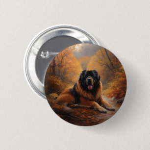 Der tibetische Mastiff im Herbst Inspiriere Button