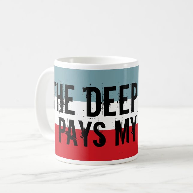 Der tiefe Staat bezahlt meine Rechnungen Kaffeetasse (Vorderseite Links)