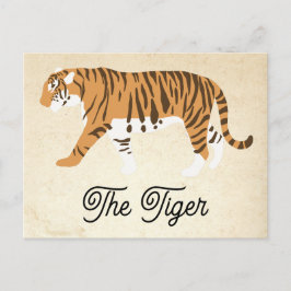 Der Tiger-Farbblock Feiertagspostkarte