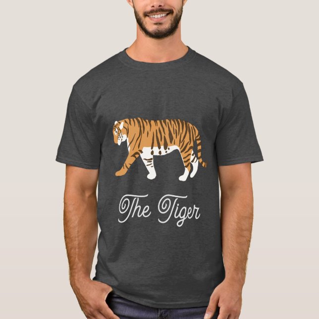 Der Tiger-Farbblock T-Shirt (Vorderseite)