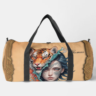 Der Tiger und die Frau, Stärke und Anmut. Duffle Bag