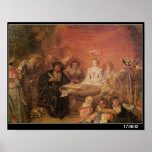Der Tisch der Braut und des Grooms Poster