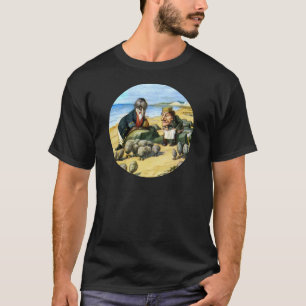 Der Tischler und das Walroß betrachten Austern T-Shirt