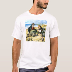 Der Tischler und das Walroß betrachten Austern T-Shirt