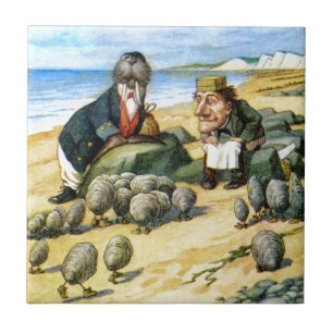 Der Tischler und das Walroß im Märchenland Fliese