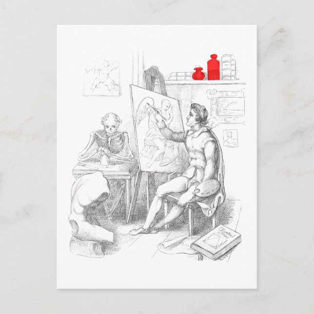 Der Tod der Künstler Postkarte (Vorderseite)