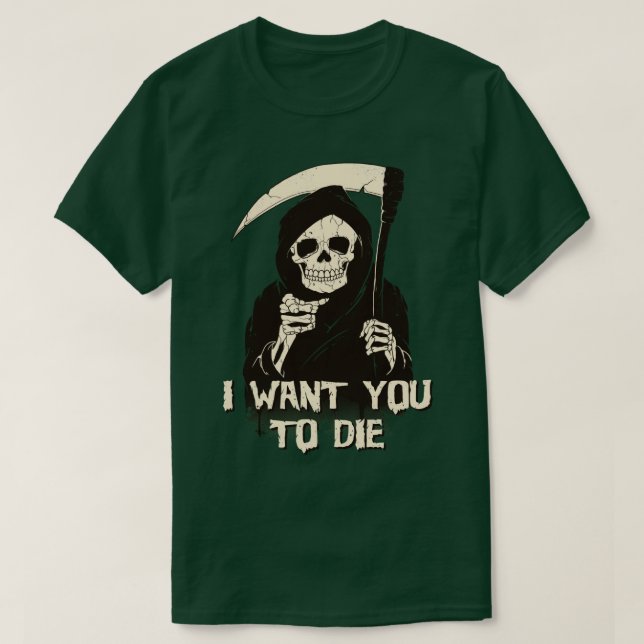 Der Tod hat dich bestimmt T-Shirt (Design vorne)